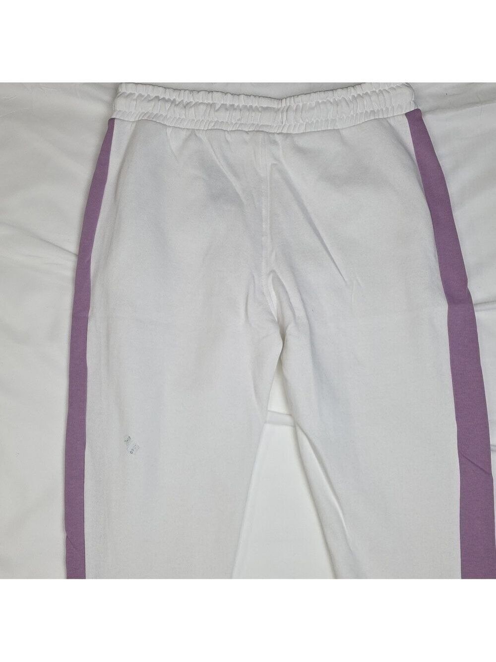 Kangol White and Purple Joggers with Green Accents Dirt At Bottom - Picture 9 of 10